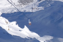 Cable car in Courchevel